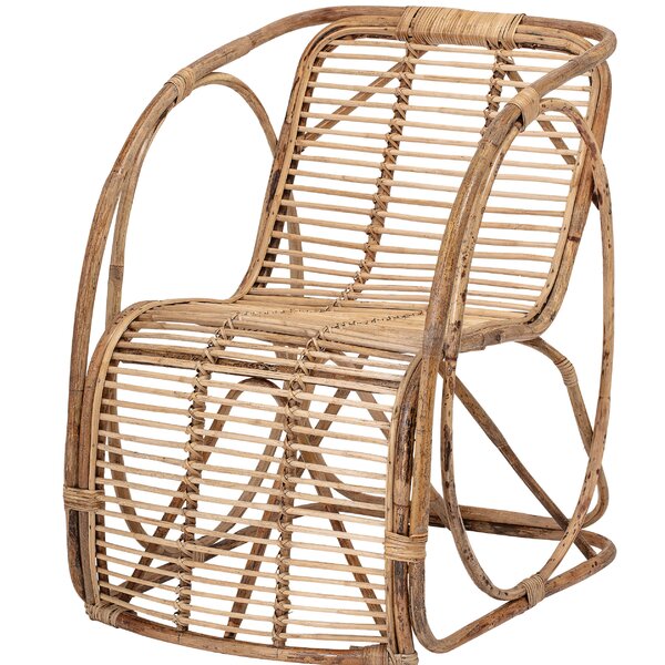 Kleiber Rattan Armchair By Bungalow Rose