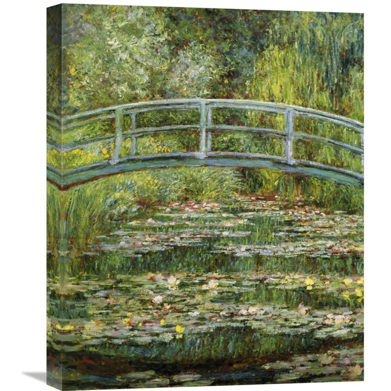 Global Gallery Japanese Bridge And Water Lilies 1 By Claude
