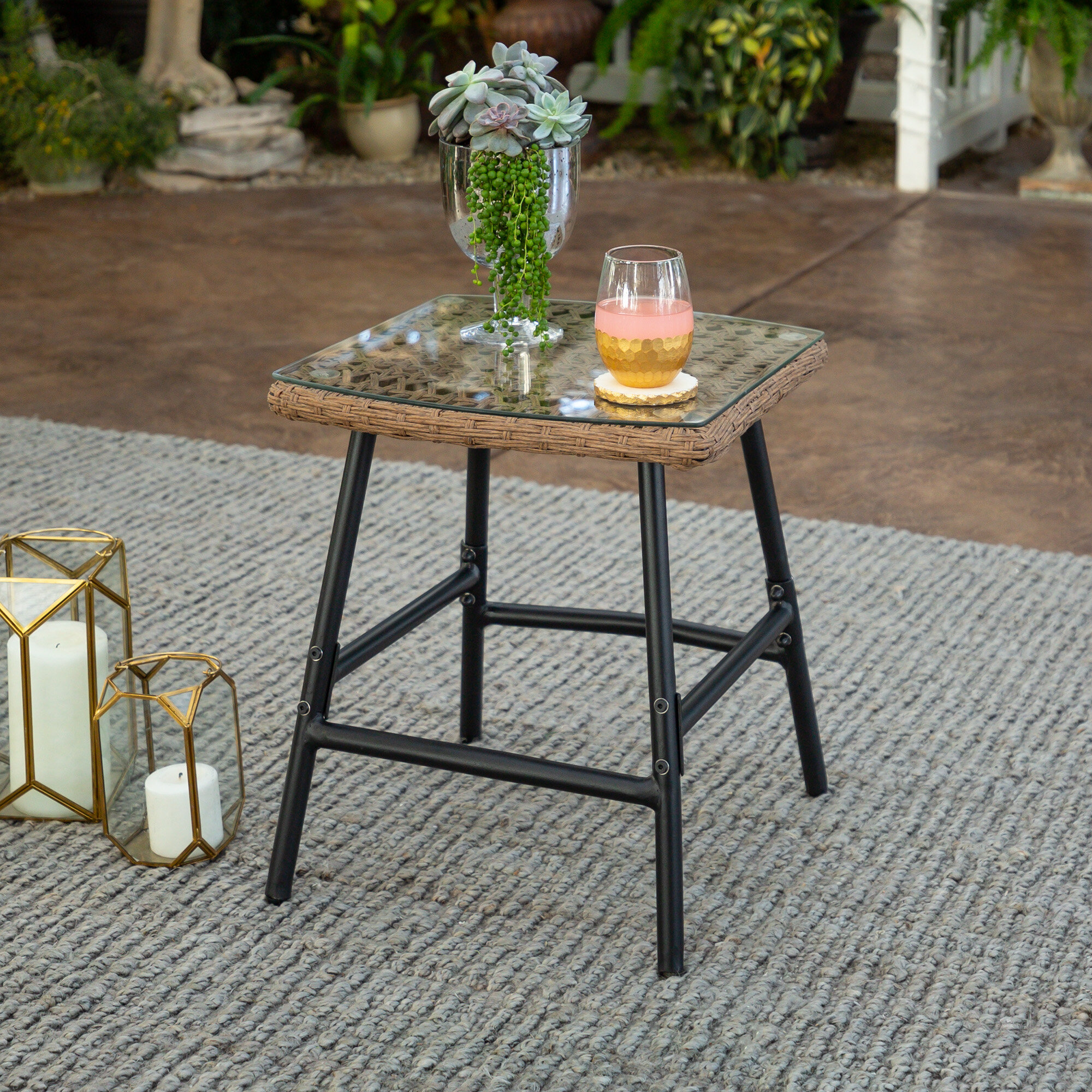 Ivy Bronx Delois Patio Side Table Reviews Wayfair Ca