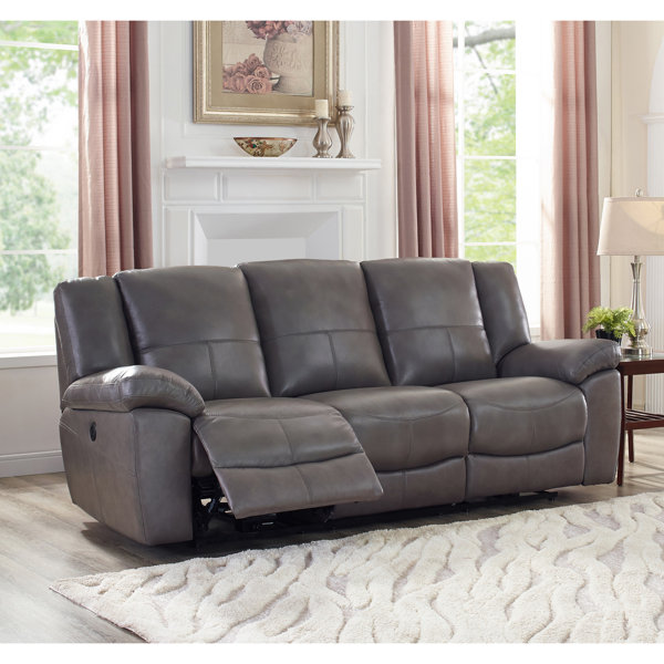 Buy Online Discount Yeldell Lay Flat Power Leather Reclining Sofa New Seasonal Sales are Here! 15% Off