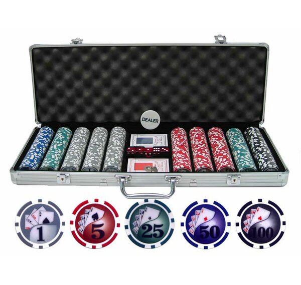 500 Piece Yin Yang Clay Poker Chip by JP Commerce