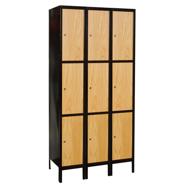 Hybrid 3 Tier 3 Wide Employee Locker by Hallowell