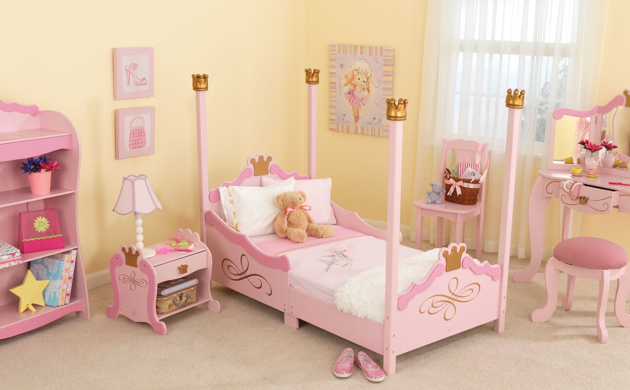 KidKraft Princess Toddler Four Poster Bed & Reviews | Wayfair