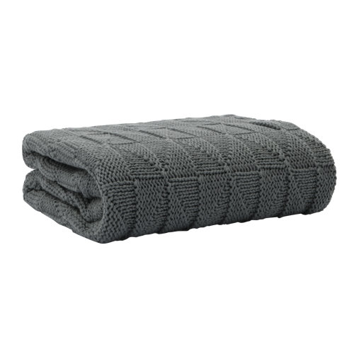 Mantita bebé de punto CoZee 100% algodón Tutti Bambini Charcoal