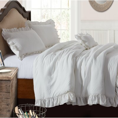 Rosalind Wheeler Nara Ruffle Comforter Set Reviews Wayfair