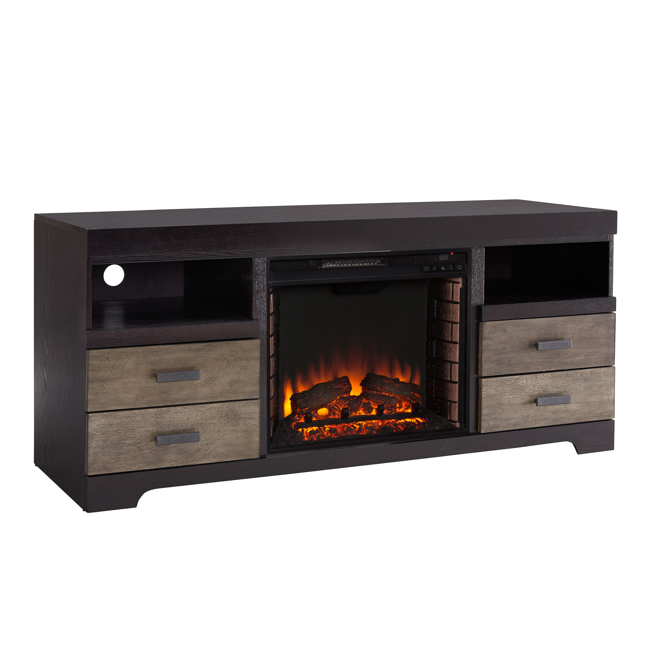 Latitude Run Shroplynn Media Console Fireplace Wayfair