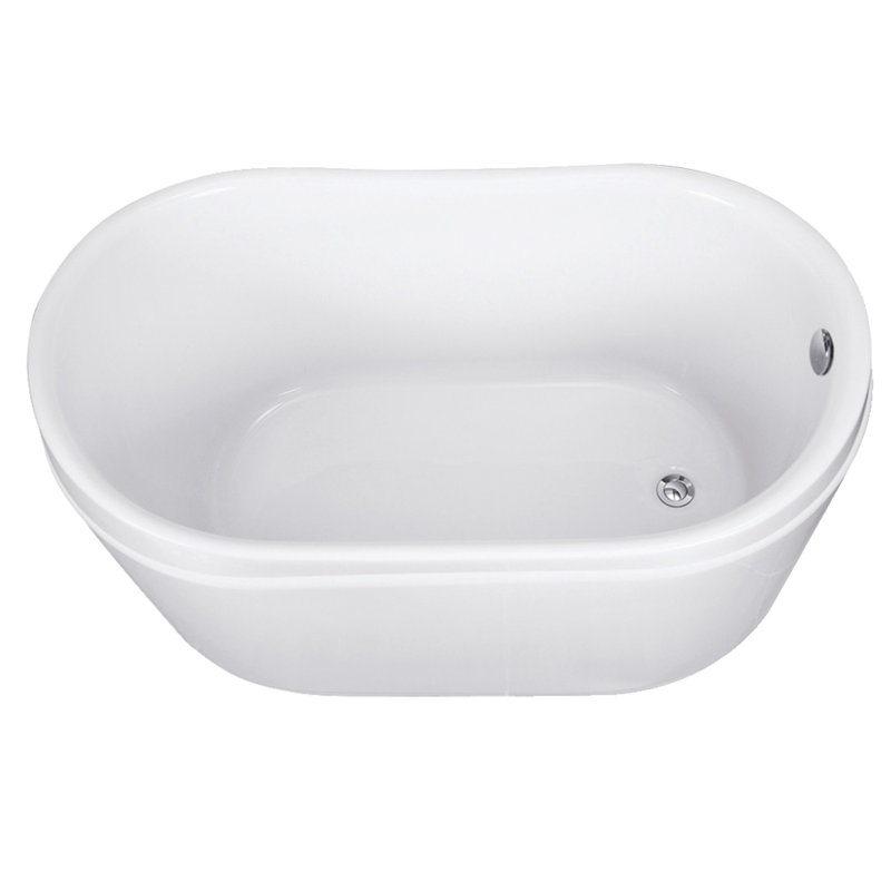 Kingston Brass Eden Acrylic 52" x 30" Freestanding Soaking ...