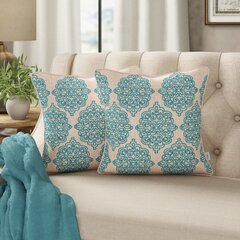 aqua blue throw pillows