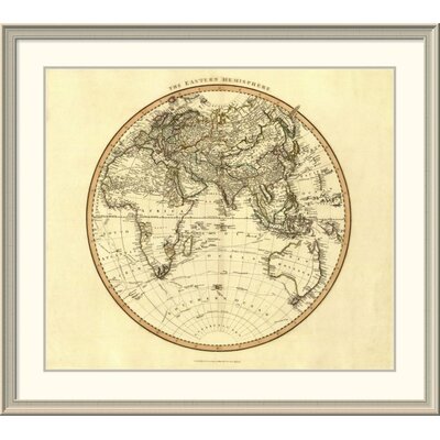 'Eastern Hemisphere, 1801' Framed Print East Urban Home Size: 39