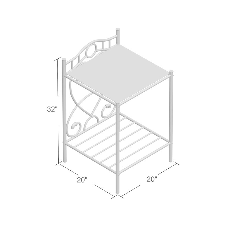 Andover Mills Metal Nightstand & Reviews Wayfair