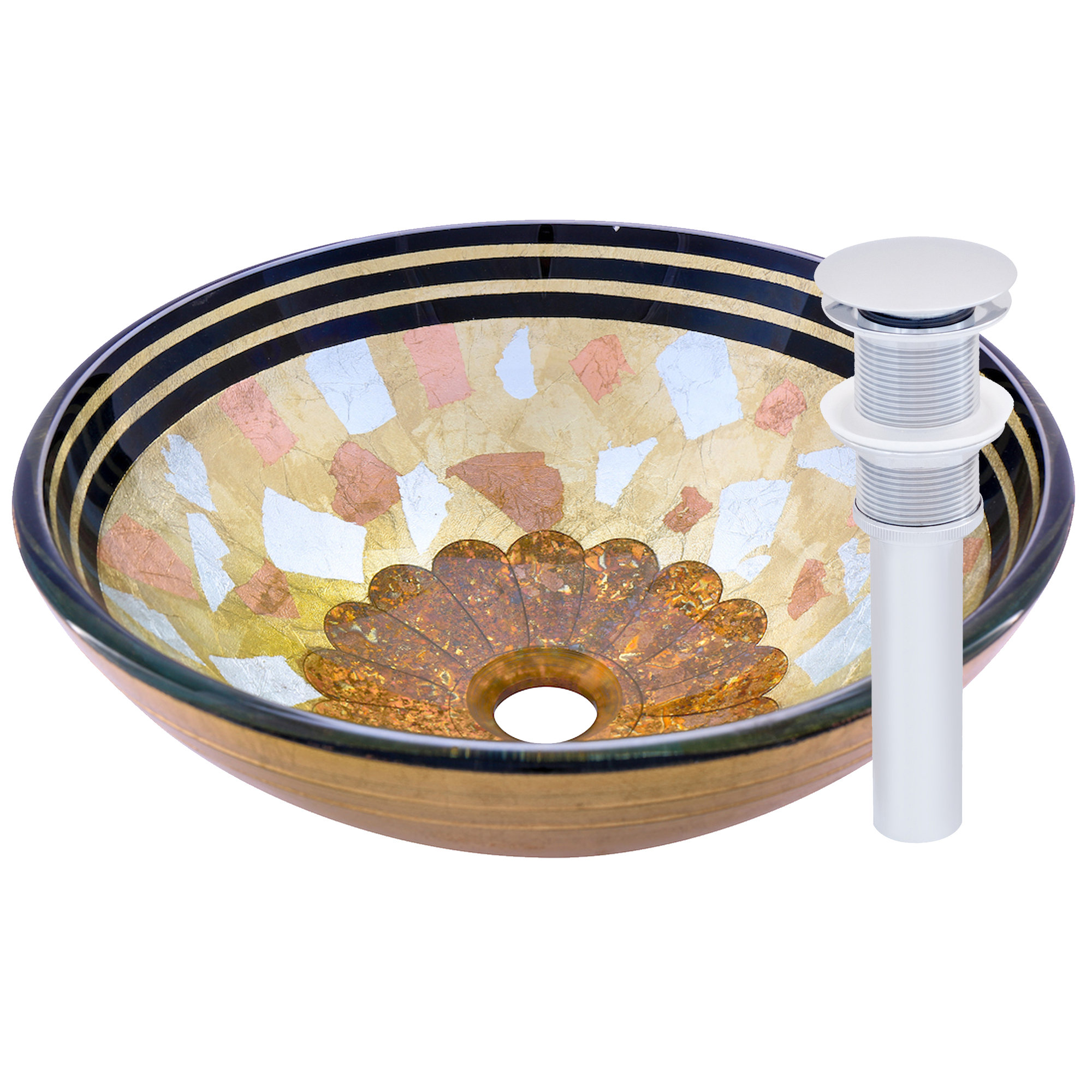 Novatto PALLINA Glass Vessel Bathroom Sink