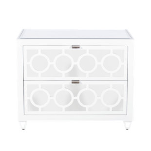 White Lacquer Nightstand Wayfair 2 Drawer Nightstand
