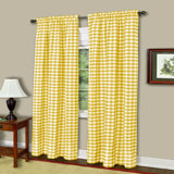 Check Plaid Yellow Gold Curtains Drapes You Ll Love In 2020