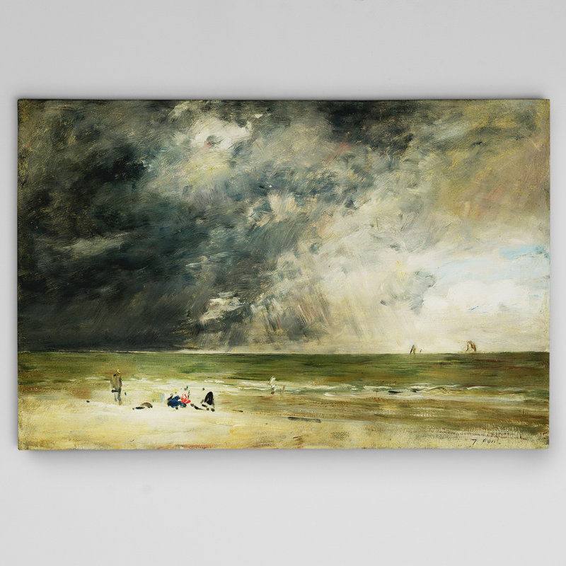 Wexfordhome The Beach At Trouville By Claude Monet Painting