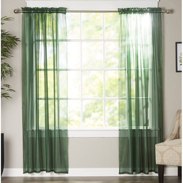 Emerald Green Sheer Curtains Wayfair Emerald Green Sheer Curtains Wayfair