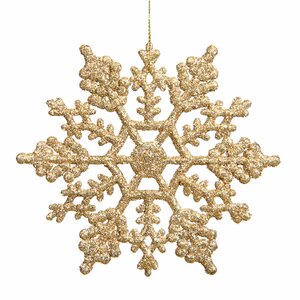 Glitter Snowflake Christmas Ornament (Set of 24)