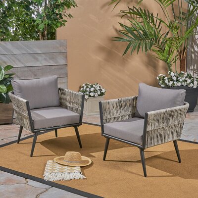 Giunta Patio Chair Brayden Studio Color Dark Gray