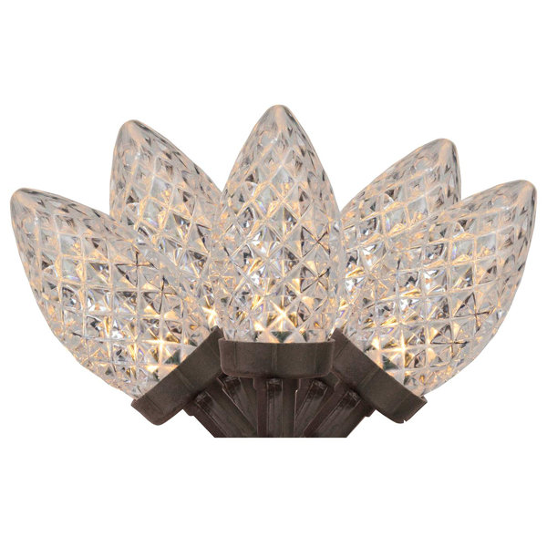 Faceted LED C9 Christmas 100 Lights String Lighting by The Holiday Aisle