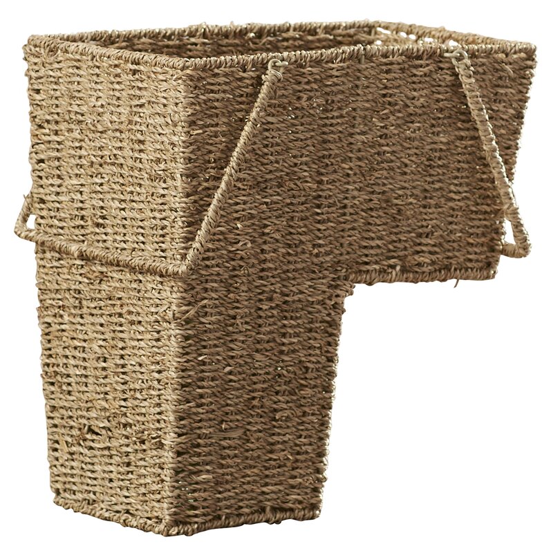 Bertram Wicker Sea Grass Stair Basket And Reviews Joss And Main