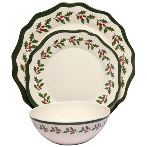Color Band Christmas Dinnerware Sets You Ll Love Wayfair