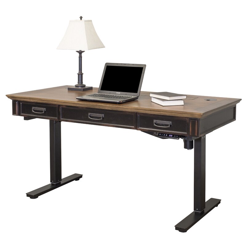 17 Stories Django Height Adjustable Standing Desk Reviews Wayfair