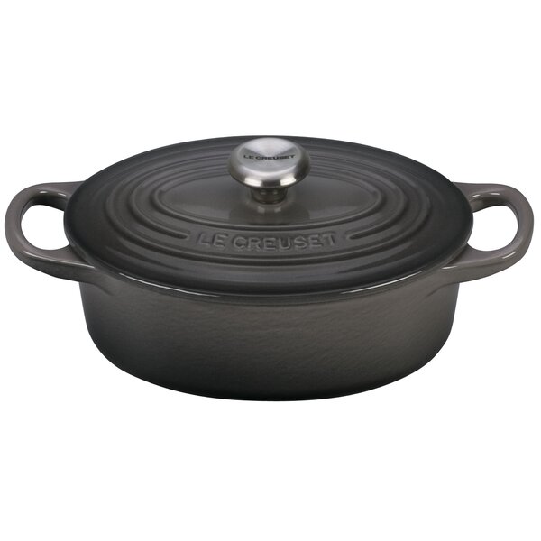 Enameled Cast Iron Signature Oval Dutch Oven by Le Creuset