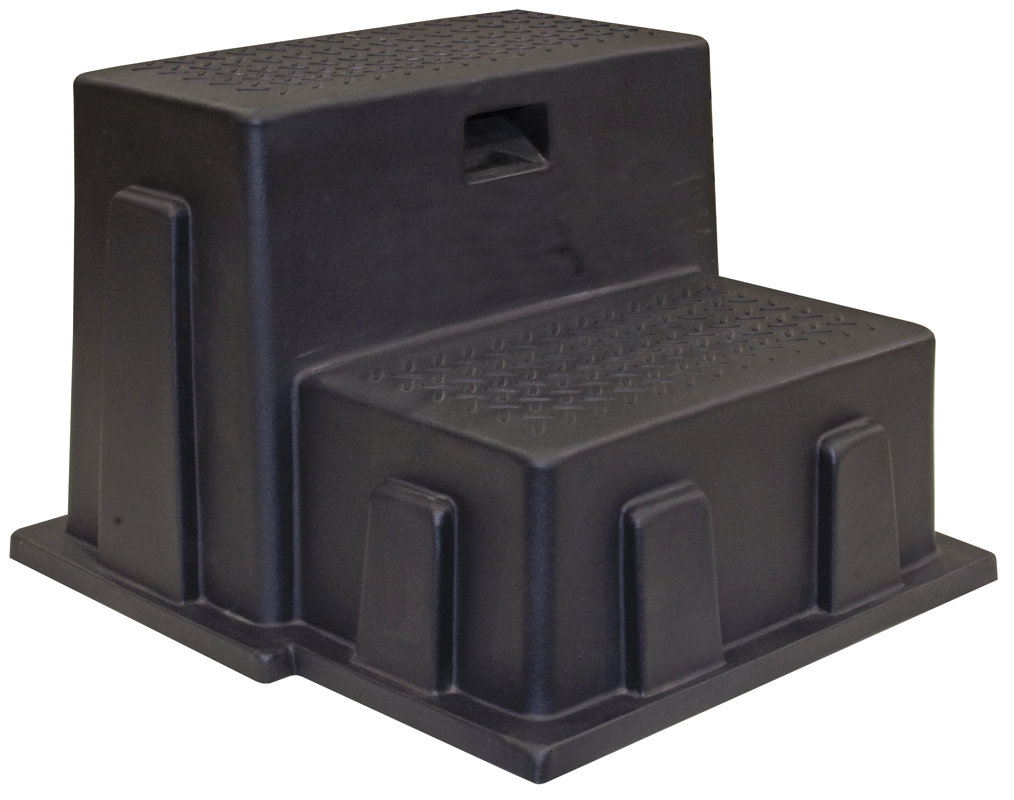 2-Step Plastic All-Purpose Utility Step Stool with 350 lb. Load Capacity sc 1 st Wayfair : white plastic step stool - islam-shia.org