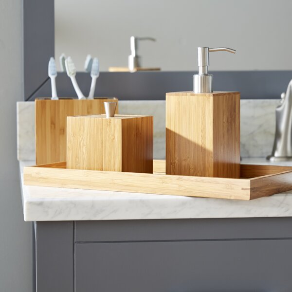 Cillian Bamboo 5-Piece Bathroom Accessory Set by The Twillery Co.