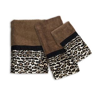 Animal Print Hand Towels You Ll Love Wayfair Newburn Animal Print 3 Piece Towel Set
