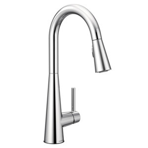 Sleek Single Handle Pull Down Standard Kitchen Faucet
