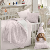 light pink crib bedding