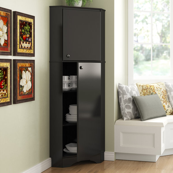 Tall Corner Dish Cabinet Wayfair