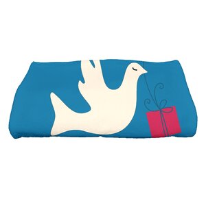 Dreiling Christmas Peace Dove Bath Towel