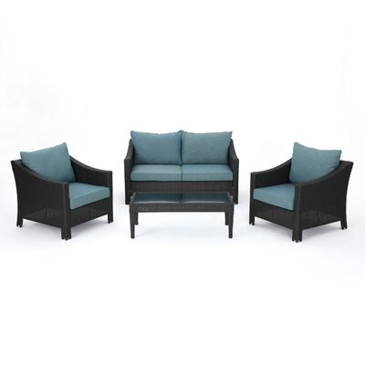 Sol 72 Outdoor Portola 4 Piece Sofa Seating Group With Cushions