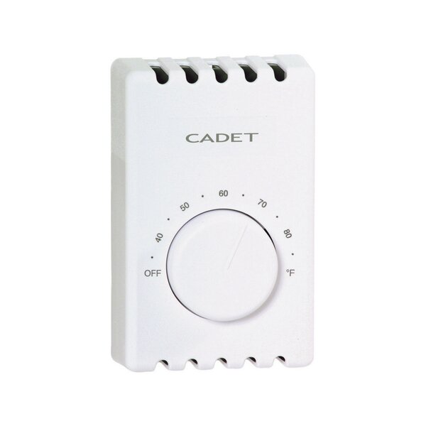 Cadet Wall Mount Heating Dial Single Pole Thermostat By White Rodgers