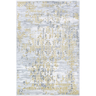 Gold Yellow Rugs You Ll Love Wayfair Jakes Gold Silver Area Rug