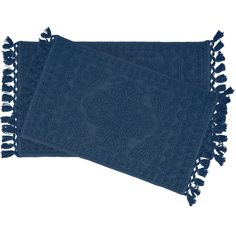 French Connection Dekker Rectangular 100 Cotton Solid 2 Piece Bath Rug Set Reviews Wayfair