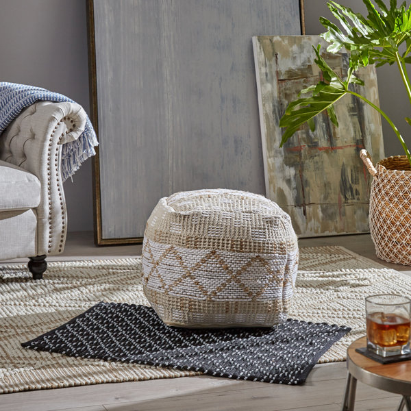 Beliveau Boho Pouf By Bungalow Rose 2019 Coupon
