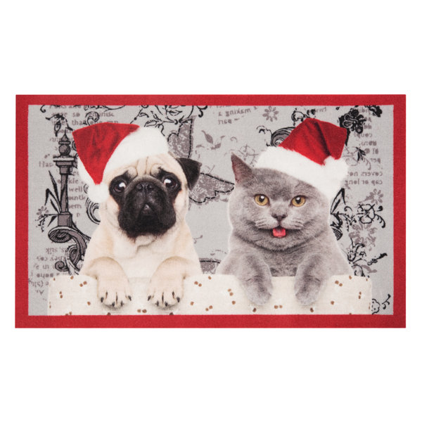 Hanse Home Christmas Cat And Dog Doormat Wayfair Co Uk