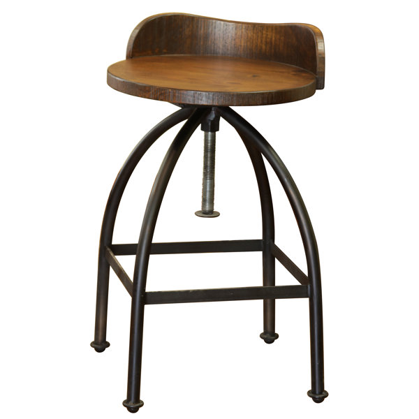 Bergeronnes Adjustable Swivel Bar Stool by Gracie Oaks