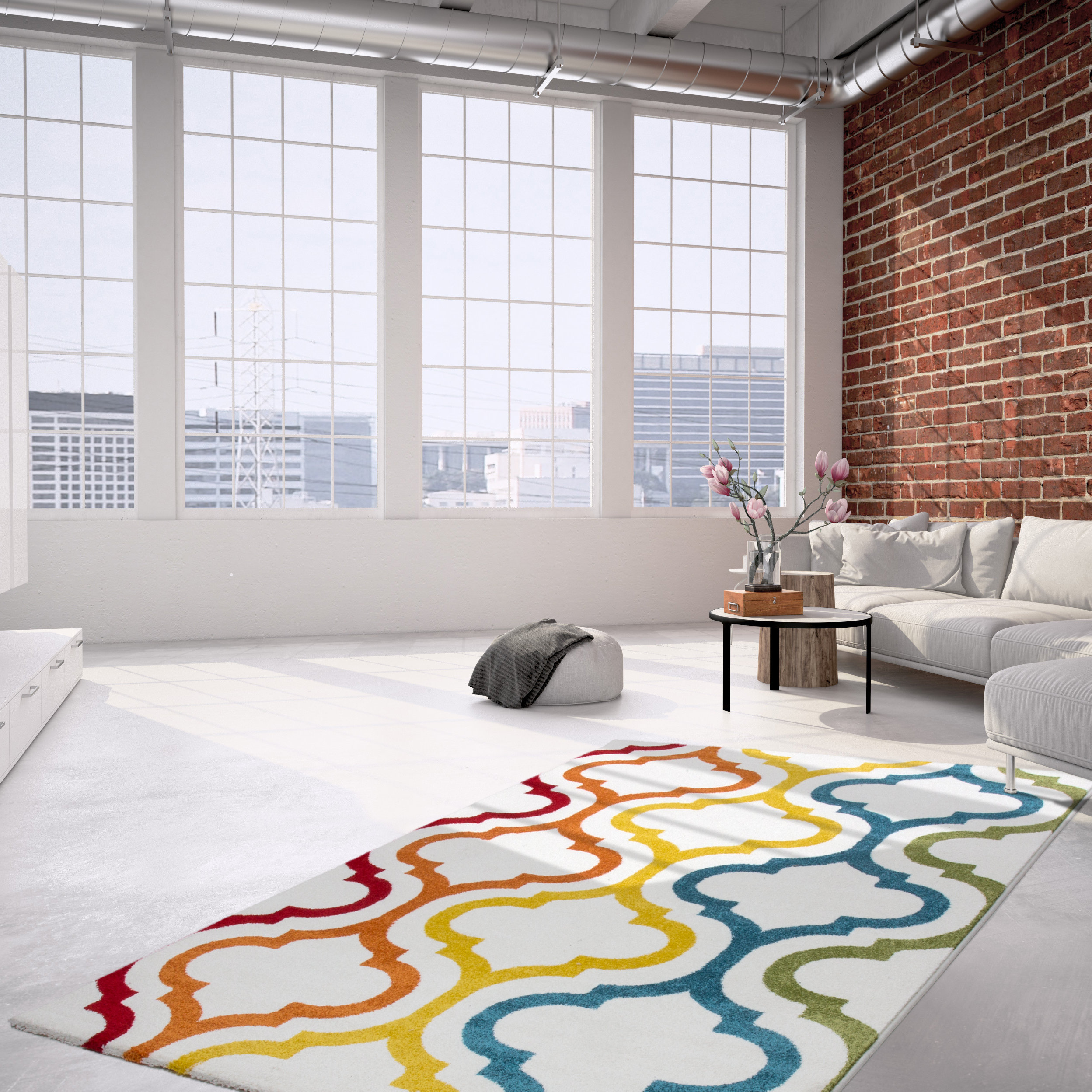 Kayoom Thailand Ko Samui White Area Rug Reviews Wayfair Co Uk