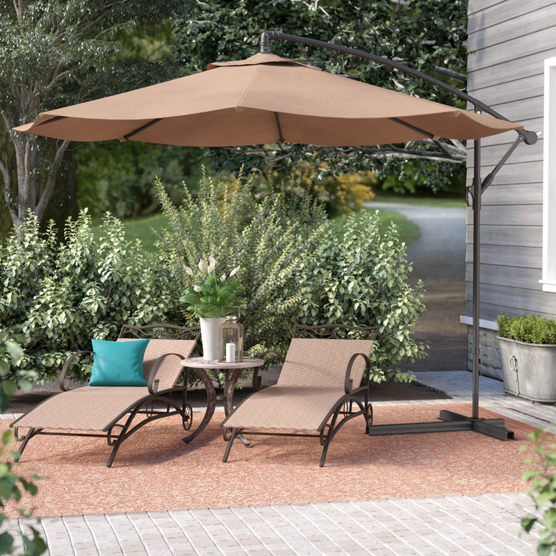 Andover Mills Bormann 10 Cantilever Umbrella Reviews Wayfair Andover Mills Bormann 10 Cantilever
