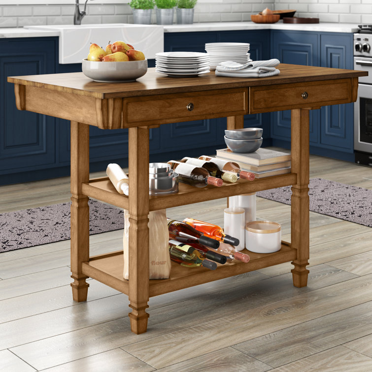 Birch Lane Oak Park Kitchen Island Reviews Wayfair Ca
