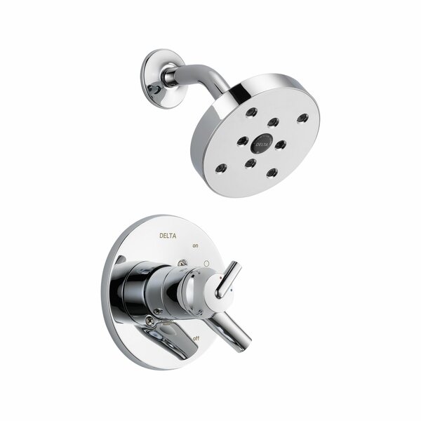 Trinsic® Dual Function and Volume Control Dual Shower Faucet with Trim and H2okinetic Technology by Delta