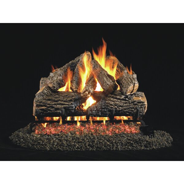 Charred Series Natural Vent Natural Gas/Propane Logs By Real Fyre