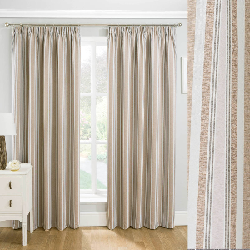 Brambly Cottage Thermo Vorhang Set Ferretti Mit Krauselband