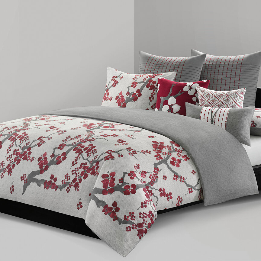 Natori Cherry Blossom Duvet Cover Collection Reviews Wayfair