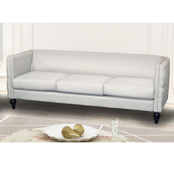 Shop The Best Selection Of Lacayo Modern Nail-head Sofa Surprise! 63% Off