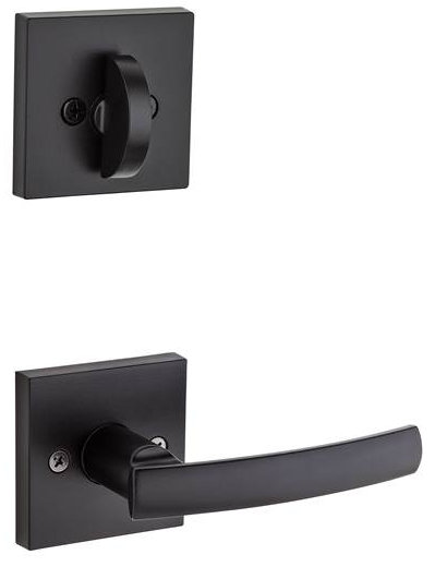 Sydney Signature Series Single Cylinder Interior Pack with Square Rosette for Handleset by Kwikset