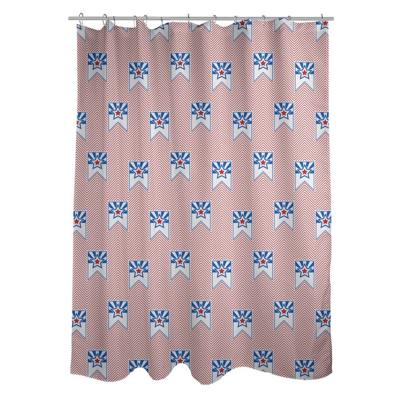 chevron shower curtain set